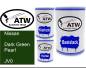 Preview: Nissan, Dark Green Pearl, JV0: 500ml Lackdose + 500ml Klarlack + 250ml Härter - Set, von ATW Autoteile West.